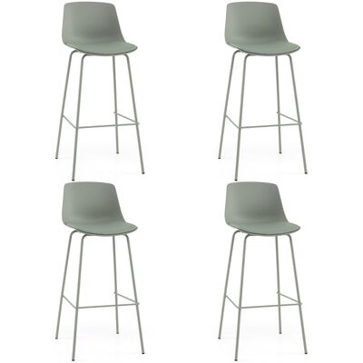 CostwayLot de 4 Tabourets de Bar Chaises de Bar Hautes en Similicuir avec Dossiers Sièges Rembourrés Repose-pieds et Pieds en Métal Vert - Publicité CostwayLot de 4 Tabourets de Bar Chaises de Bar Hautes en Similicuir avec Dossiers Sièges Rembourrés Repose-pieds et Pieds en Métal Vert - Publicité