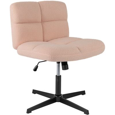 CostwayChaise de Bureau à Hauteur Réglable Pivotante à 360° Assise Large et Rembourrée Fibre Synthétique Souple Idéale Rose - Publicité CostwayChaise de Bureau à Hauteur Réglable Pivotante à 360° Assise Large et Rembourrée Fibre Synthétique Souple Idéale Rose - Publicité