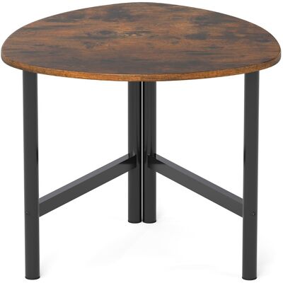 CostwayPetite Table Basse Bois Table de Salon Pieds Métalliques Solides Plateau Épais Surface Grain de Bois Meuble d Appoint Marron Rustique - Publicité CostwayPetite Table Basse Bois Table de Salon Pieds Métalliques Solides Plateau Épais Surface Grain de Bois Meuble d Appoint Marron Rustique - Publicité