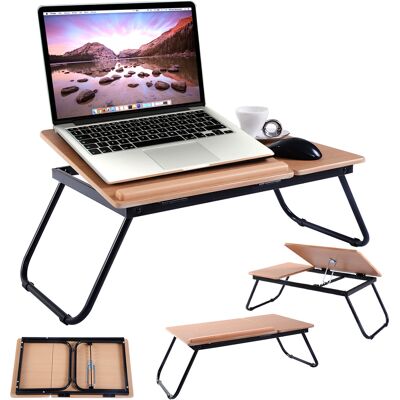 CostwayRéhausseur pour Ordinateur Portable Table de Lit Support Réglable et Pliable en MDF et Métal 55 x 32 x 23 cm Naturel - Publicité CostwayRéhausseur pour Ordinateur Portable Table de Lit Support Réglable et Pliable en MDF et Métal 55 x 32 x 23 cm Naturel - Publicité