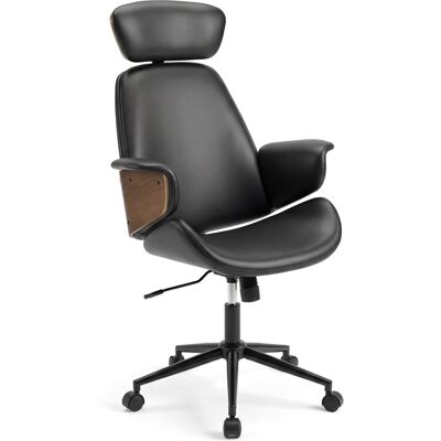 CostwayChaise Bureau Ergonomique avec Appuie-tête Fonction Bascule Hauteur Réglable Fauteuil de Bureau en Simili Cuir à Dossier Haut - Publicité CostwayChaise Bureau Ergonomique avec Appuie-tête Fonction Bascule Hauteur Réglable Fauteuil de Bureau en Simili Cuir à Dossier Haut - Publicité