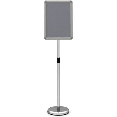 CostwayPrésentoir A3 Robuste sur Pied Support Publicitaire à Cadre Pression Rotation 360° Hauteur Réglable Structure Métallique Argent - Publicité CostwayPrésentoir A3 Robuste sur Pied Support Publicitaire à Cadre Pression Rotation 360° Hauteur Réglable Structure Métallique Argent - Publicité