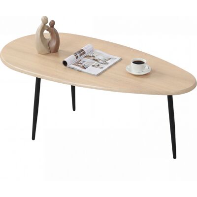 CostwayTable Basse Ovale Table Basse avec Structure Métallique Résistante Design Compact pour Canapé Meuble d'Appoint Naturel - Publicité CostwayTable Basse Ovale Table Basse avec Structure Métallique Résistante Design Compact pour Canapé Meuble d'Appoint Naturel - Publicité