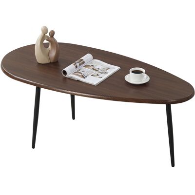 CostwayTable Basse Ovale Table Basse avec Structure Métallique Résistante Design Compact pour Canapé Meuble d'Appoint Noyer - Publicité CostwayTable Basse Ovale Table Basse avec Structure Métallique Résistante Design Compact pour Canapé Meuble d'Appoint Noyer - Publicité