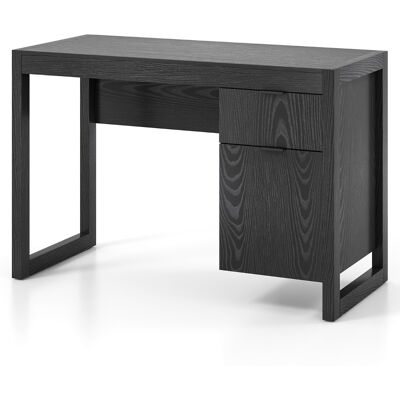 CostwayBureau Informatique Style Moderne 112,5 x 50 x 75 CM 2 Tiroirs Table d Etude pour Chambre de Bureau à Domicile en MDF Noir - Publicité CostwayBureau Informatique Style Moderne 112,5 x 50 x 75 CM 2 Tiroirs Table d Etude pour Chambre de Bureau à Domicile en MDF Noir - Publicité