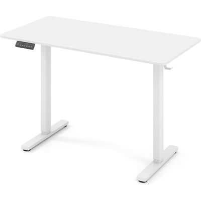 CostwayBureau Électrique Ergonomique Assis-debout Bureau Réglable en Hauteur avec 3 Mémoires & Protection Anti-collision Blanc - Publicité CostwayBureau Électrique Ergonomique Assis-debout Bureau Réglable en Hauteur avec 3 Mémoires & Protection Anti-collision Blanc - Publicité