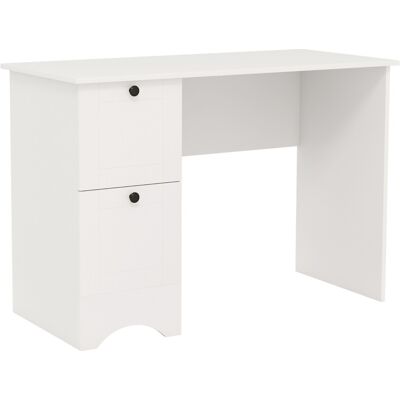 CostwayBureau d'Ordinateur avec 2 Tiroirs Bureau d'Étude Compact pour Ordinateur Portable Station de Travail Multifonctionnelle Blanc - Publicité CostwayBureau d'Ordinateur avec 2 Tiroirs Bureau d'Étude Compact pour Ordinateur Portable Station de Travail Multifonctionnelle Blanc - Publicité