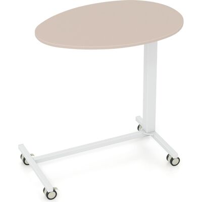 CostwayBureau Assis-debout Mobile Bureau Roulant Réglable en Hauteur avec Vérin Pneumatique Bureau avec Roulettes Verrouillables Charge statique 75 kg Rose+Blanc - Publicité CostwayBureau Assis-debout Mobile Bureau Roulant Réglable en Hauteur avec Vérin Pneumatique Bureau avec Roulettes Verrouillables Charge statique 75 kg Rose+Blanc - Publicité