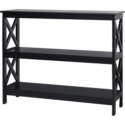 CostwayTable Console Table de Canapé Style Industriel 100 x 33 x 80 CM avec 2 Étagère de Rangement Noir - Publicité CostwayTable Console Table de Canapé Style Industriel 100 x 33 x 80 CM avec 2 Étagère de Rangement Noir - Publicité