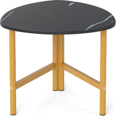 CostwayPetite Table Basse Bois Table de Salon Pieds Métalliques Solides Plateau Épais Surface Grain de Bois Meuble d Appoint Noir - Publicité CostwayPetite Table Basse Bois Table de Salon Pieds Métalliques Solides Plateau Épais Surface Grain de Bois Meuble d Appoint Noir - Publicité