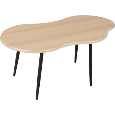 CostwayTable Basse en Forme de Nuage Table d'Appoint Irrégulière de 100CM avec Cadre Métallique Bout de Canape Moderne pour Salon Naturel - Publicité CostwayTable Basse en Forme de Nuage Table d'Appoint Irrégulière de 100CM avec Cadre Métallique Bout de Canape Moderne pour Salon Naturel - Publicité
