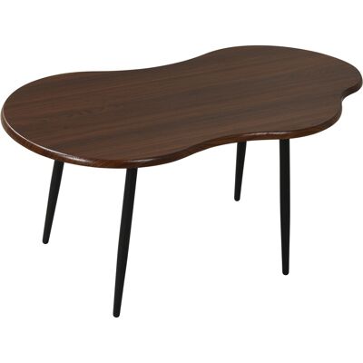 CostwayTable Basse en Forme de Nuage Table d'Appoint Irrégulière de 100CM avec Cadre Métallique Bout de Canape Moderne pour Salon Noyer - Publicité CostwayTable Basse en Forme de Nuage Table d'Appoint Irrégulière de 100CM avec Cadre Métallique Bout de Canape Moderne pour Salon Noyer - Publicité