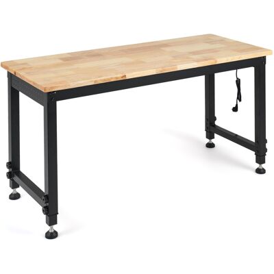 CostwayÉtabli pour Atelier à Roulettes Verrouillables Hauteur Réglable 68-101 cm Station de Recharge Intégrée Charge 900 kg Naturel - Publicité CostwayÉtabli pour Atelier à Roulettes Verrouillables Hauteur Réglable 68-101 cm Station de Recharge Intégrée Charge 900 kg Naturel - Publicité
