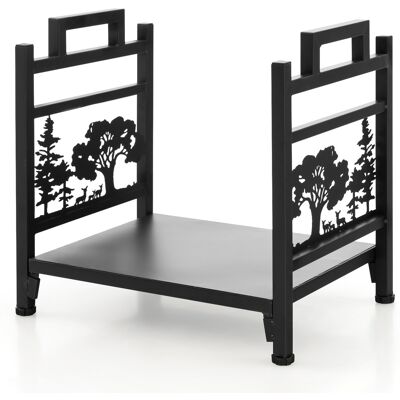 CostwayRange Bûches Cheminée Porte Bûches en Métal avec Pieds Surélevés Poignée Pieds Réglables Abri à Bois 44 x 33 x 38 CM Charge 50 KG - Publicité CostwayRange Bûches Cheminée Porte Bûches en Métal avec Pieds Surélevés Poignée Pieds Réglables Abri à Bois 44 x 33 x 38 CM Charge 50 KG - Publicité