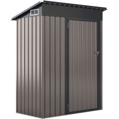 CostwayAbri de Rangement Toutes Saisons Abri à Outils Utilitaire avec Toit en Pente Porte Ouvrante Aérations Cadre en Métal Galvanisé Gris Foncé - Publicité CostwayAbri de Rangement Toutes Saisons Abri à Outils Utilitaire avec Toit en Pente Porte Ouvrante Aérations Cadre en Métal Galvanisé Gris Foncé - Publicité
