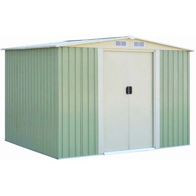 CostwayAbri de Jardin pour Stockage avec Porte Coulissante Bouche d Aération Toit Galvanisé pour des Charges lourdes abri de Stockage Vert 205 x 257x 175,5 CM - Publicité CostwayAbri de Jardin pour Stockage avec Porte Coulissante Bouche d Aération Toit Galvanisé pour des Charges lourdes abri de Stockage Vert 205 x 257x 175,5 CM - Publicité