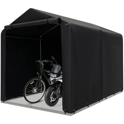 CostwayAbri de Vélos Extérieur Abri de Garage Portable pour Vélos avec Porte à Fermeture Éclair Enroulable Bache Motos pour Terrasse Jardin Cour Gris Foncé - Publicité CostwayAbri de Vélos Extérieur Abri de Garage Portable pour Vélos avec Porte à Fermeture Éclair Enroulable Bache Motos pour Terrasse Jardin Cour Gris Foncé - Publicité