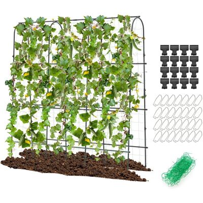 CostwayTreillis Arqué de Jardin pour Plantes Grimpantes 179 x 180 cm Treillis en U pour Jardin Surélevé avec Poteaux Métalliques - Publicité CostwayTreillis Arqué de Jardin pour Plantes Grimpantes 179 x 180 cm Treillis en U pour Jardin Surélevé avec Poteaux Métalliques - Publicité