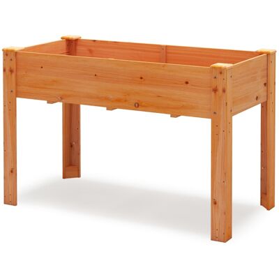 CostwayJardinière Surélevé en Bois avec Trou de Drainage Lit de Jardin avec Pieds Bac de Culture pour Plantes Fleurs Végétaux 120x60x82cm Marron - Publicité CostwayJardinière Surélevé en Bois avec Trou de Drainage Lit de Jardin avec Pieds Bac de Culture pour Plantes Fleurs Végétaux 120x60x82cm Marron - Publicité