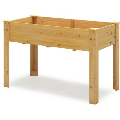 CostwayJardinière Surélevé en Bois avec Trou de Drainage Lit de Jardin avec Pieds Bac de Culture pour Plantes Fleurs Végétaux 120x60x82cm Naturel - Publicité CostwayJardinière Surélevé en Bois avec Trou de Drainage Lit de Jardin avec Pieds Bac de Culture pour Plantes Fleurs Végétaux 120x60x82cm Naturel - Publicité