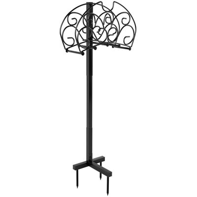 CostwaySupport de Tuyau de Jardin Autoportant en Métal Amovible Organisateur de Tuyau avec 3 Points d'Ancrage pour Enrouleur de Tuyau de 45 m pour Cour Jardin Pelouse Noir - Publicité CostwaySupport de Tuyau de Jardin Autoportant en Métal Amovible Organisateur de Tuyau avec 3 Points d'Ancrage pour Enrouleur de Tuyau de 45 m pour Cour Jardin Pelouse Noir - Publicité