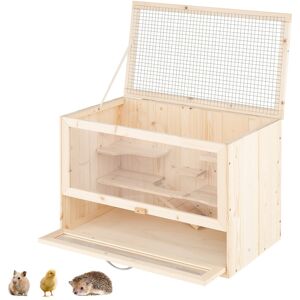 CostwayCage en Bois pour Hamster Enclos de Jeu avec Toit Rabattable en Treillis Zones Multi-Échelles Design avec Rampe Panneau en Acrylique Nature - Publicité CostwayCage en Bois pour Hamster Enclos de Jeu avec Toit Rabattable en Treillis Zones Multi-Échelles Design avec Rampe Panneau en Acrylique Nature - Publicité