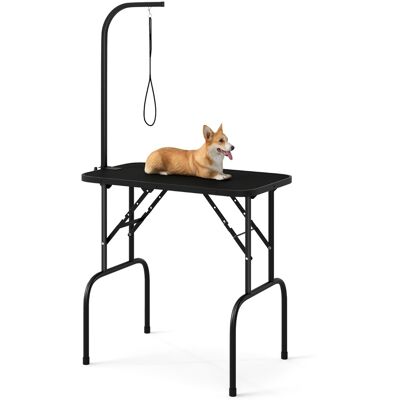 CostwayTable de Toilettage Pliante pour Chien Station de Beauté pour Animaux de Compagnie avec Bras Réglables en Hauteur Laisse Noir - Publicité CostwayTable de Toilettage Pliante pour Chien Station de Beauté pour Animaux de Compagnie avec Bras Réglables en Hauteur Laisse Noir - Publicité
