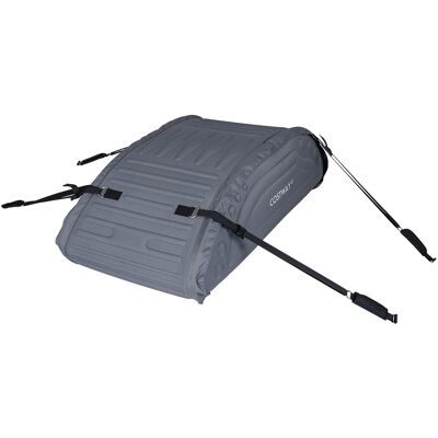 CostwayBoîte de Toit de Voiture 400L Capacité Résistante aux Intempéries Ssangles Lourdes Pratique PE pour SUV Tous les Véhicules Gris - Publicité CostwayBoîte de Toit de Voiture 400L Capacité Résistante aux Intempéries Ssangles Lourdes Pratique PE pour SUV Tous les Véhicules Gris - Publicité