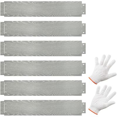 CostwayJardinière Surélevée en Métal Galvanisé 6 Pièces de 600cm Protection Flexible Des Arbres Bandes de 110cm de Profondeur 20cm Argent - Publicité CostwayJardinière Surélevée en Métal Galvanisé 6 Pièces de 600cm Protection Flexible Des Arbres Bandes de 110cm de Profondeur 20cm Argent - Publicité
