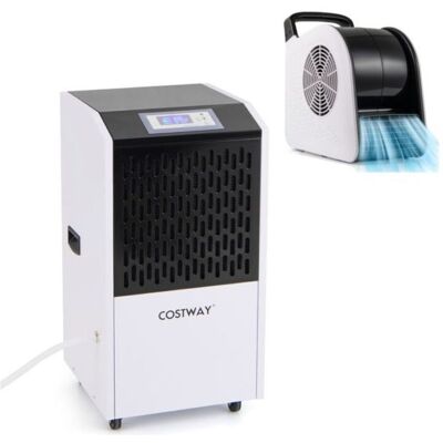 CostwayDéshumidificateur Commercial 118L/Jour Déshumidificateur Jusqu'à 790M² Blanc+ Ventilateur Soufflant à Haute Vitesse 3 Vitesses Ventilateur - Publicité CostwayDéshumidificateur Commercial 118L/Jour Déshumidificateur Jusqu'à 790M² Blanc+ Ventilateur Soufflant à Haute Vitesse 3 Vitesses Ventilateur - Publicité