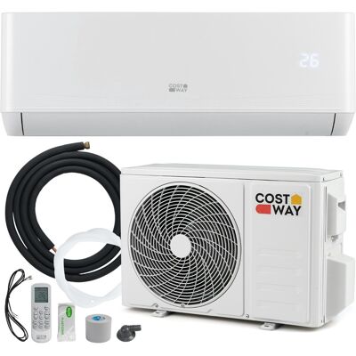 CostwayClimatiseur Mini Split 12000 BTU (3,4 kW) Unité AC Énergétiquement Efficace A++ avec Système de Pompe à Chaleur pour jusqu à 70 Blanc - Publicité CostwayClimatiseur Mini Split 12000 BTU (3,4 kW) Unité AC Énergétiquement Efficace A++ avec Système de Pompe à Chaleur pour jusqu à 70 Blanc - Publicité