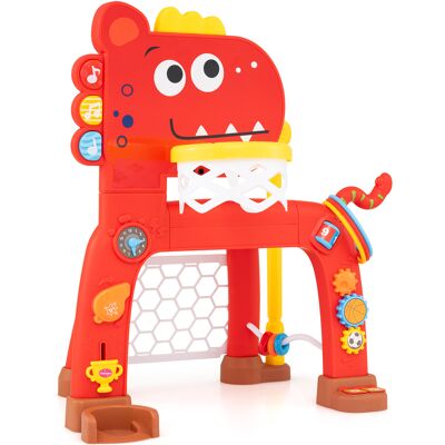 CostwayPanier de Basket Enfant 4 en 1 Design Dinosaure Dès 1 An But de Football et Jouet Montessori Hauteur Réglable 62-70 cm Mini-Golf Rouge - Publicité CostwayPanier de Basket Enfant 4 en 1 Design Dinosaure Dès 1 An But de Football et Jouet Montessori Hauteur Réglable 62-70 cm Mini-Golf Rouge - Publicité