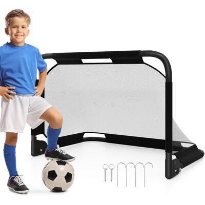 CostwayBut de Football Pliable avec Filet Cage de Foot Pop-Up 91x62cm avec Piquets Montage Instantané But de Football Portable pour l Entraînement - Publicité CostwayBut de Football Pliable avec Filet Cage de Foot Pop-Up 91x62cm avec Piquets Montage Instantané But de Football Portable pour l Entraînement - Publicité