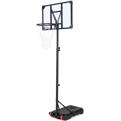 CostwayPanier de Basket-Ball Hauteur Réglable 206-273,5 cm Support de Basketball Mobile avec Planche 82 cm Base à Remplir et Roues Portable Bleu - Publicité CostwayPanier de Basket-Ball Hauteur Réglable 206-273,5 cm Support de Basketball Mobile avec Planche 82 cm Base à Remplir et Roues Portable Bleu - Publicité