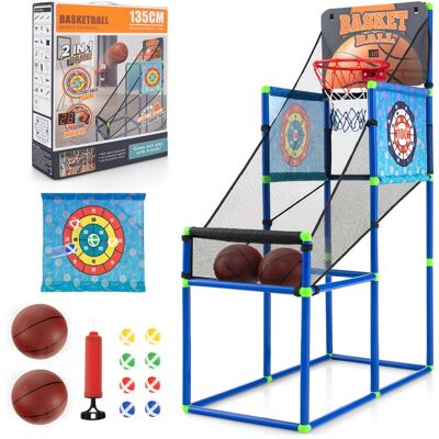 Costway Jeu de Basket 2 en 1 pour Intérieur/Extérieur avec Score Électronique - Publicité Costway Jeu de Basket 2 en 1 pour Intérieur/Extérieur avec Score Électronique - Publicité