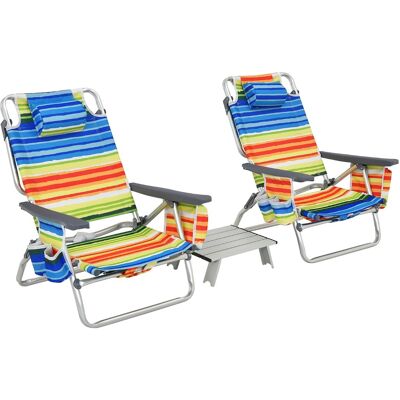 CostwayEnsemble de Table et 2 Chaises de Plage Pliables Chaises de Camping Légères avec 5 Positions Réglables Aucun Assemblage Requis pour Pelouse Jardin Jaune - Publicité CostwayEnsemble de Table et 2 Chaises de Plage Pliables Chaises de Camping Légères avec 5 Positions Réglables Aucun Assemblage Requis pour Pelouse Jardin Jaune - Publicité
