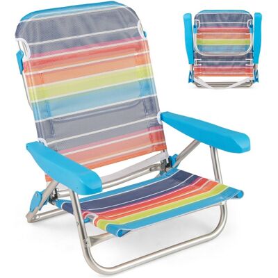 CostwayLot de 2 Chaises de Plage Pliables Inclinables Sur 4/5 Positions avec Accoudoirs Sangle de Transport Capacité de Charge de 150Kg Coloré - Publicité CostwayLot de 2 Chaises de Plage Pliables Inclinables Sur 4/5 Positions avec Accoudoirs Sangle de Transport Capacité de Charge de 150Kg Coloré - Publicité
