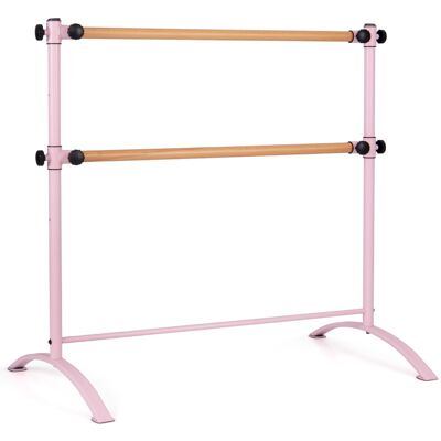 CostwayBarre de Ballet Portable de 120 cm Ballet Entraînement Double Autoportante en Hauteur pour l'Étirement Barre de Danse de Fitness Rose - Publicité CostwayBarre de Ballet Portable de 120 cm Ballet Entraînement Double Autoportante en Hauteur pour l'Étirement Barre de Danse de Fitness Rose - Publicité