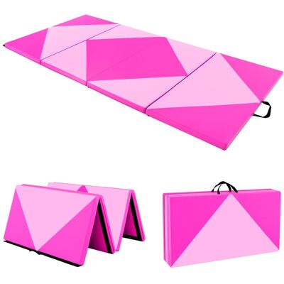CostwayTapis de Gymnastique Pliable de 240 cm en Cuir Pu Attaches Auto-agrippantes pour Étirements Yoga Arts Martiaux Aérobic Rose - Publicité CostwayTapis de Gymnastique Pliable de 240 cm en Cuir Pu Attaches Auto-agrippantes pour Étirements Yoga Arts Martiaux Aérobic Rose - Publicité