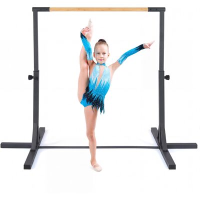 CostwayBarre de Gymnastique avec 12 Hauteurs Réglables (85-145cm) Barre d'Entraînement Extensible avec Structure Métallique Charge 65kg Noir - Publicité CostwayBarre de Gymnastique avec 12 Hauteurs Réglables (85-145cm) Barre d'Entraînement Extensible avec Structure Métallique Charge 65kg Noir - Publicité