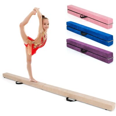 CostwayPoutre d'Équilibre Pliable de 210cm Barre de Gymnastique au Sol Portable en Mousse avec Housse en Daim Amovible Brun - Publicité CostwayPoutre d'Équilibre Pliable de 210cm Barre de Gymnastique au Sol Portable en Mousse avec Housse en Daim Amovible Brun - Publicité