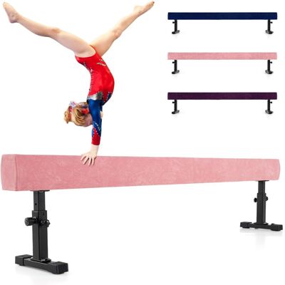 CostwayPoutre d'Équilibre Réglable de 226cm Poutre de Gymnastique Haute et Basse avec 3 Hauteurs Rose - Publicité CostwayPoutre d'Équilibre Réglable de 226cm Poutre de Gymnastique Haute et Basse avec 3 Hauteurs Rose - Publicité