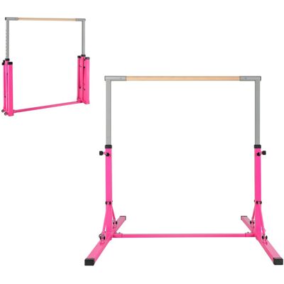 CostwayBarre de Gymnastique Pliable pour Enfants avec 13 Hauteurs Réglables (90-150cm) Barre d'Entraînement Junior avec Structure Triangulaire Charge 100kg Rose - Publicité CostwayBarre de Gymnastique Pliable pour Enfants avec 13 Hauteurs Réglables (90-150cm) Barre d'Entraînement Junior avec Structure Triangulaire Charge 100kg Rose - Publicité