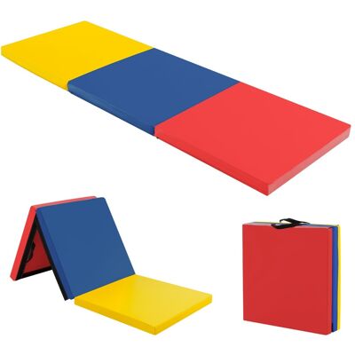 CostwayTapis de Gymnastique Pliable en 3 Parties Antidérapant avec 2 Poignées Tapis de Chute de Yoga Coloré - Publicité CostwayTapis de Gymnastique Pliable en 3 Parties Antidérapant avec 2 Poignées Tapis de Chute de Yoga Coloré - Publicité
