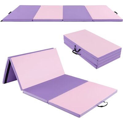 CostwayTapis de Gymnastique Pliable Matelas de Fitness Portable Natte de Gym pour Fitness Yoga Sport et Exercice Rose - Publicité CostwayTapis de Gymnastique Pliable Matelas de Fitness Portable Natte de Gym pour Fitness Yoga Sport et Exercice Rose - Publicité