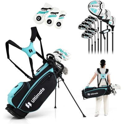 CostwaySet Complet de Clubs de Golf pour Femmes 15 Pièces Droitier avec Sac de Golf et Housse de Pluie Vert - Publicité CostwaySet Complet de Clubs de Golf pour Femmes 15 Pièces Droitier avec Sac de Golf et Housse de Pluie Vert - Publicité