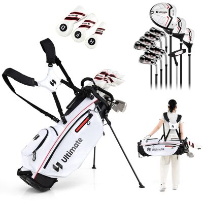 CostwaySet Complet de Clubs de Golf pour Femmes 15 Pièces Droitier avec Sac de Golf et Housse de Pluie Rouge - Publicité CostwaySet Complet de Clubs de Golf pour Femmes 15 Pièces Droitier avec Sac de Golf et Housse de Pluie Rouge - Publicité