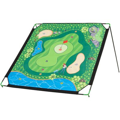 CostwayJeu de Golf avec Tapis Cible 181x181 cm pour Enfant et Adulte Matériel d'Entraînement Portable avec 7 Angles 2 Clubs et 24 Balles Collantes - Publicité CostwayJeu de Golf avec Tapis Cible 181x181 cm pour Enfant et Adulte Matériel d'Entraînement Portable avec 7 Angles 2 Clubs et 24 Balles Collantes - Publicité