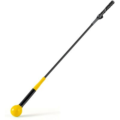 CostwayEntraîneur pour Swing de Golf Bâton d'Entraînement pour l'Échauffement avec Tête Lestée pour la Prise en Main pour Jeunes 100cm Jaune - Publicité CostwayEntraîneur pour Swing de Golf Bâton d'Entraînement pour l'Échauffement avec Tête Lestée pour la Prise en Main pour Jeunes 100cm Jaune - Publicité