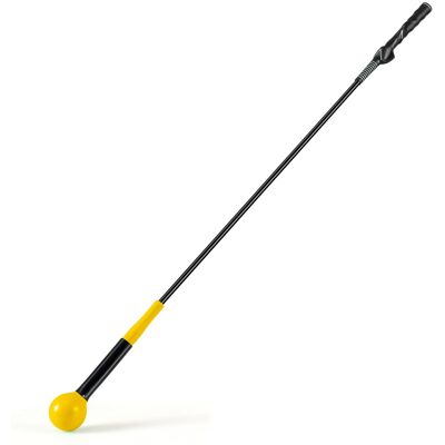 CostwayEntraîneur pour Swing de Golf Bâton d'Entraînement pour l'Échauffement avec Tête Lestée pour la Prise en Main pour Jeunes 120cm Jaune - Publicité CostwayEntraîneur pour Swing de Golf Bâton d'Entraînement pour l'Échauffement avec Tête Lestée pour la Prise en Main pour Jeunes 120cm Jaune - Publicité